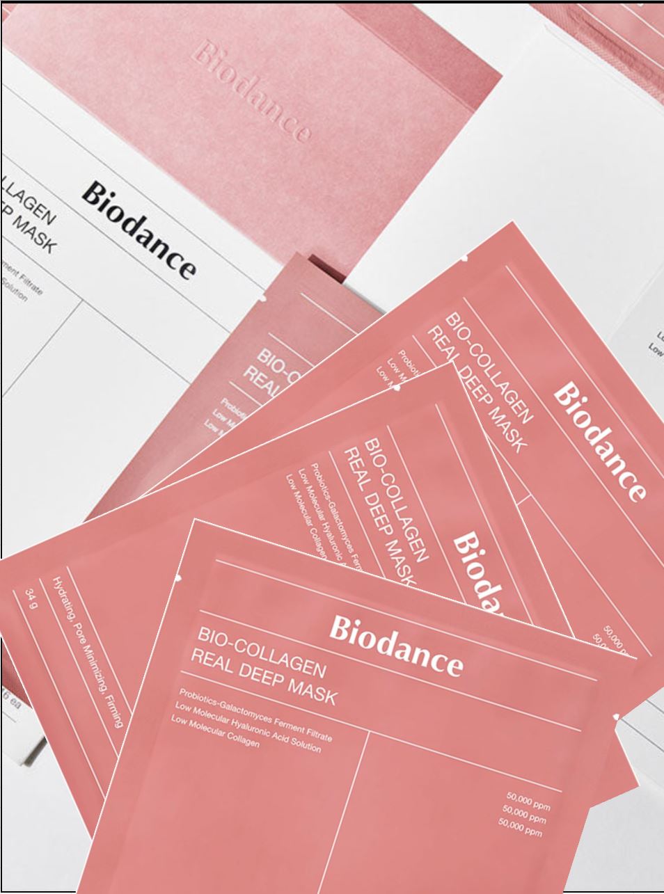 BIODANCE Bio-Collagen Real Deep Mask 34g * 4pcs, Hydrating & Firming Overnight Mask