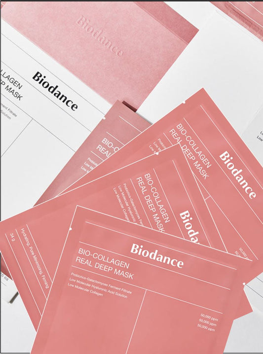 BIODANCE Bio-Collagen Real Deep Mask 34g * 4pcs, Hydrating & Firming Overnight Mask