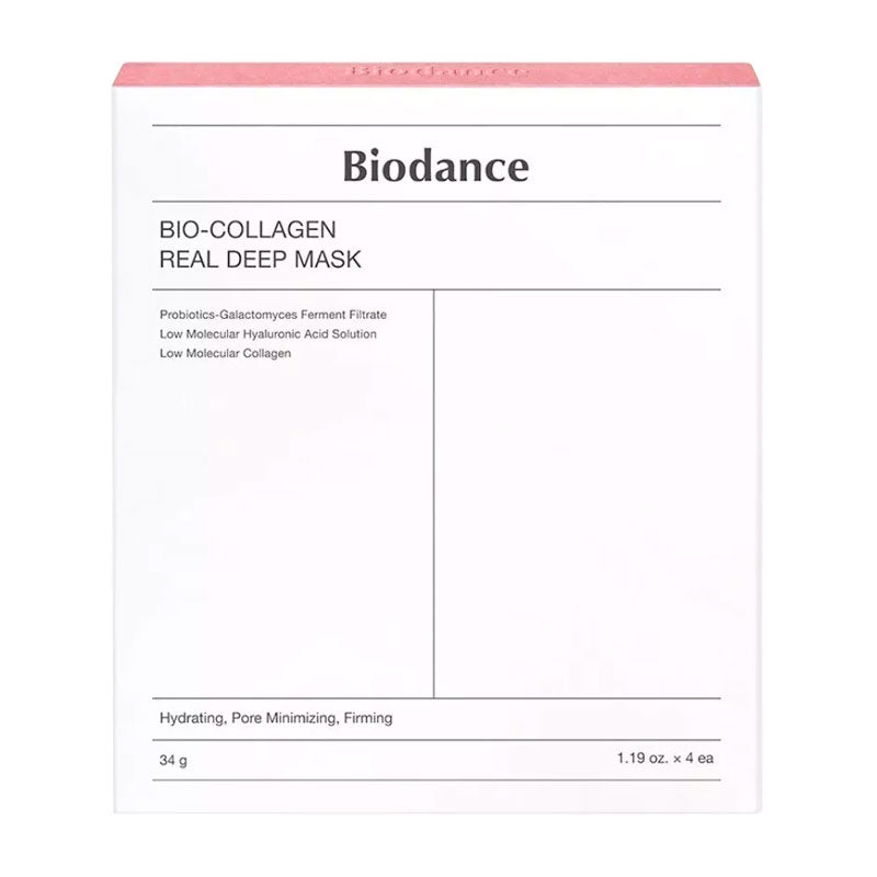 BIODANCE Bio-Collagen Real Deep Mask 34g * 4pcs, Hydrating & Firming Overnight Mask