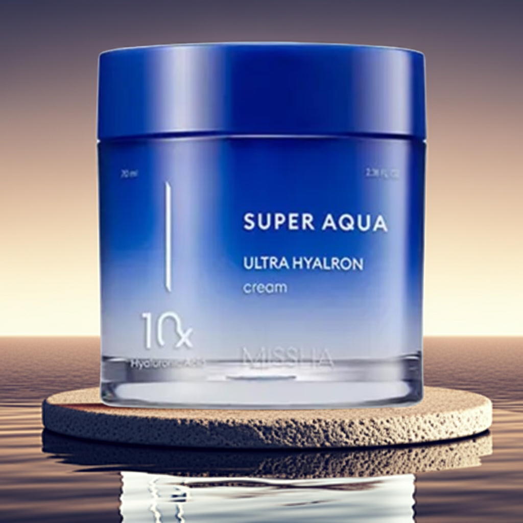 MISSHA Korea Super Aqua Ultra Hyalron 10X Set (6 ea) : 3 Moisturizers, 10 Hyaluronic Acid Molecules, Mild Formula, 100 Hours Long-lasting Moisturizer